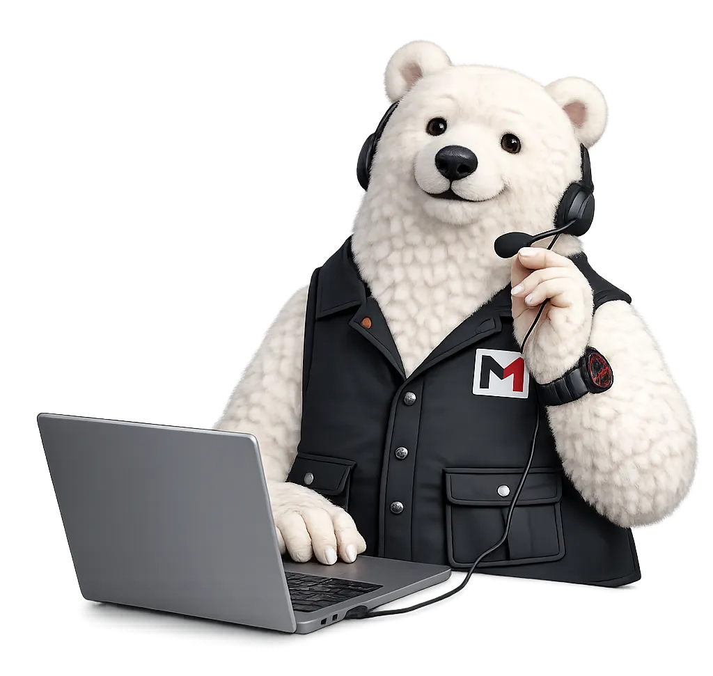 Media Minds Services - Polar Bear Mascot